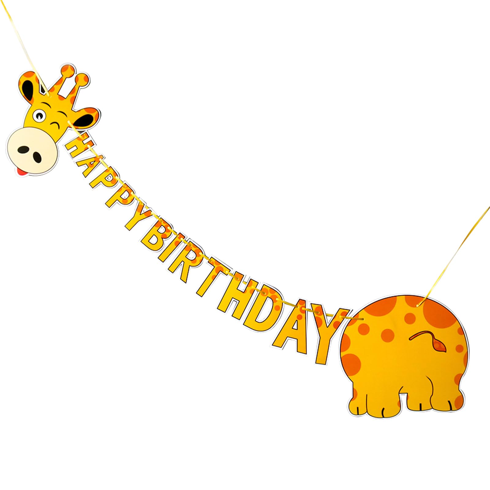 Giraffe Happy Birthday Jointed Banner